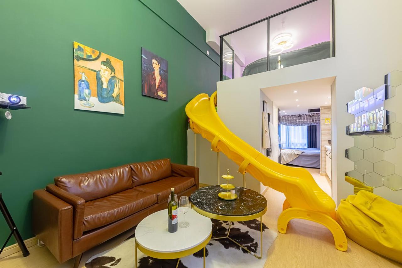 Loft Apartment With Slide Hammock With Movie Viewing Hàng Châu Ngoại thất bức ảnh