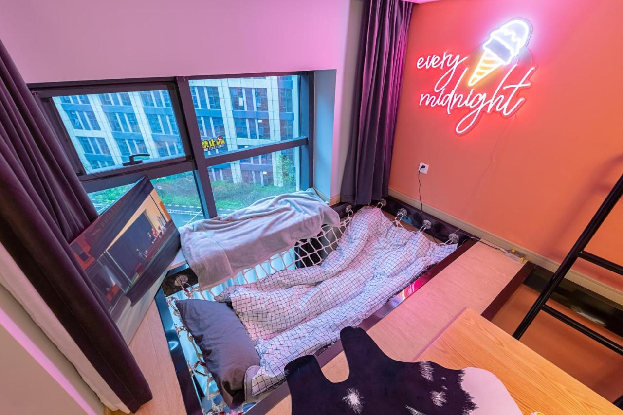 Loft Apartment With Slide Hammock With Movie Viewing Hàng Châu Ngoại thất bức ảnh