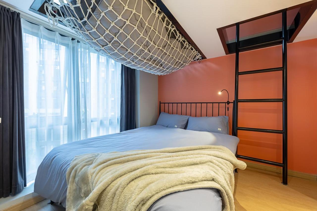 Loft Apartment With Slide Hammock With Movie Viewing Hàng Châu Ngoại thất bức ảnh
