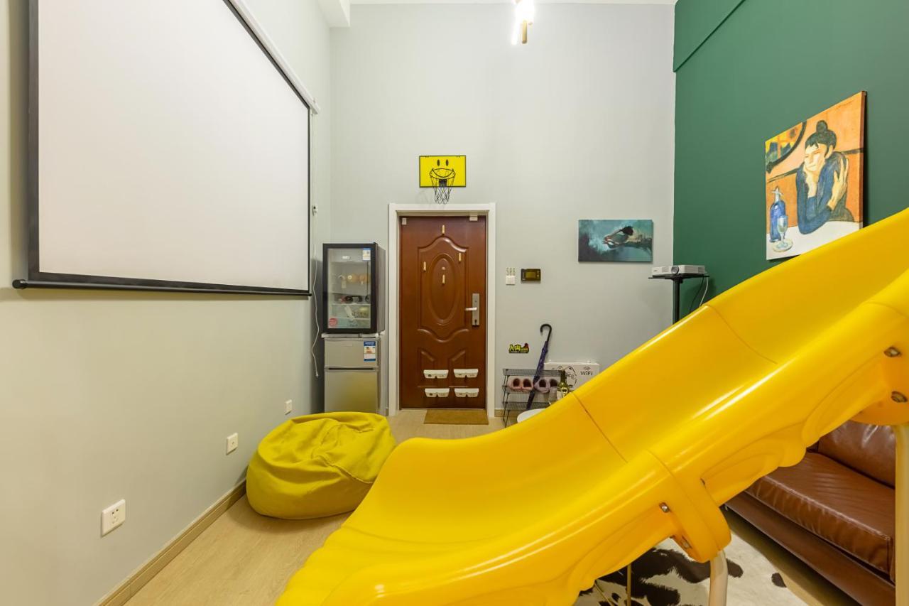 Loft Apartment With Slide Hammock With Movie Viewing Hàng Châu Ngoại thất bức ảnh