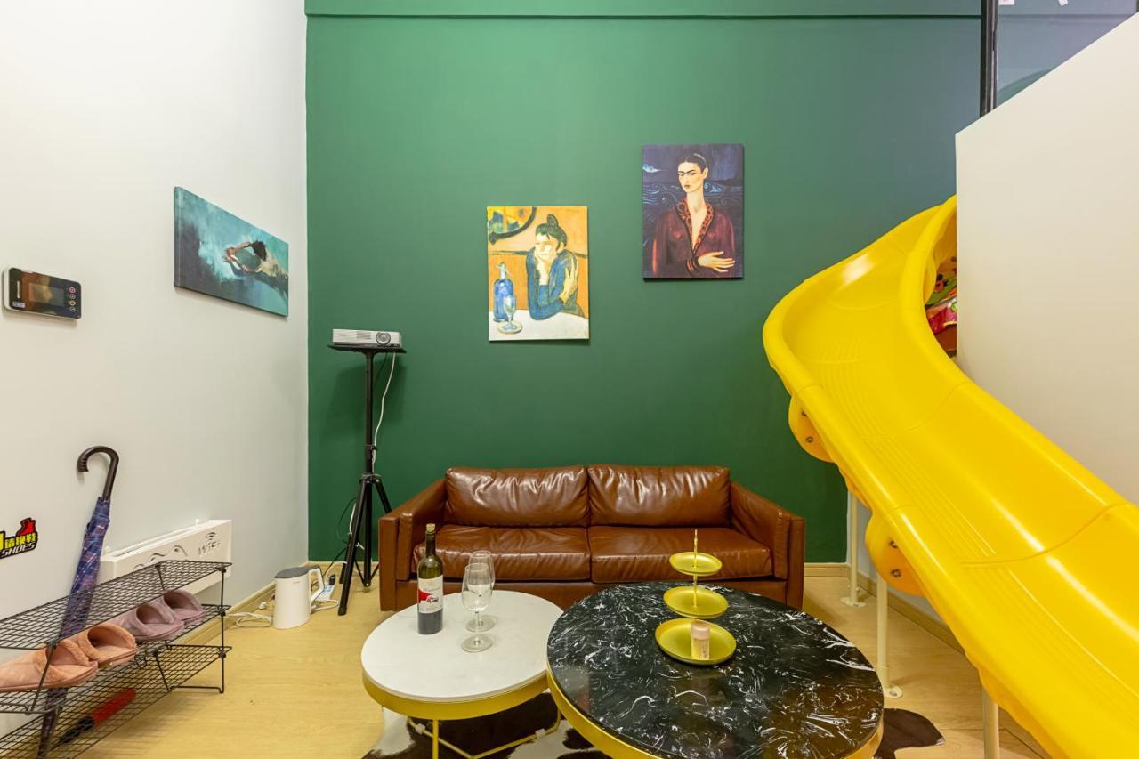 Loft Apartment With Slide Hammock With Movie Viewing Hàng Châu Ngoại thất bức ảnh